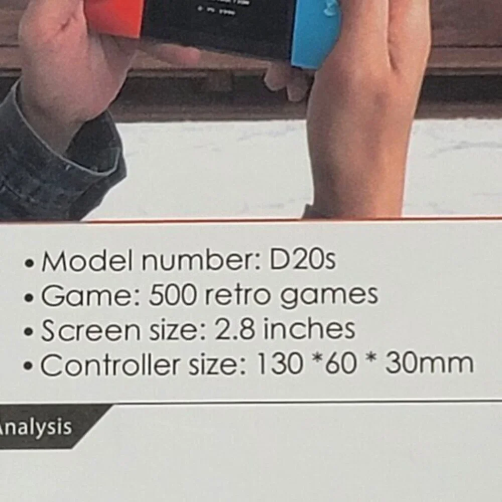 Handheld Gaming Console 500 Pre-loaded Games